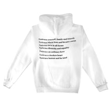 Load image into Gallery viewer, 00002 White Statement Pullover Hoodie
